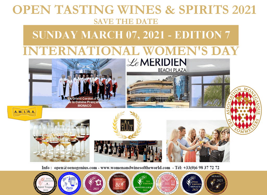 OPEN TASTING WINES 2022- INTERNATIONAL WOMEN'S DAY - MONACO